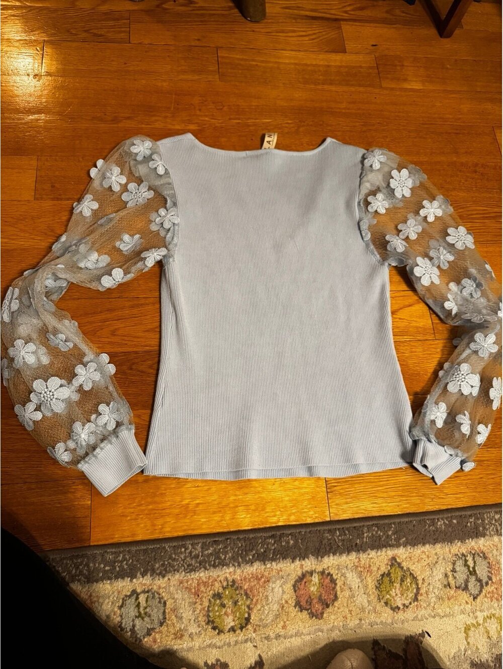 Anthropologie DOLAN blue knitted blouse